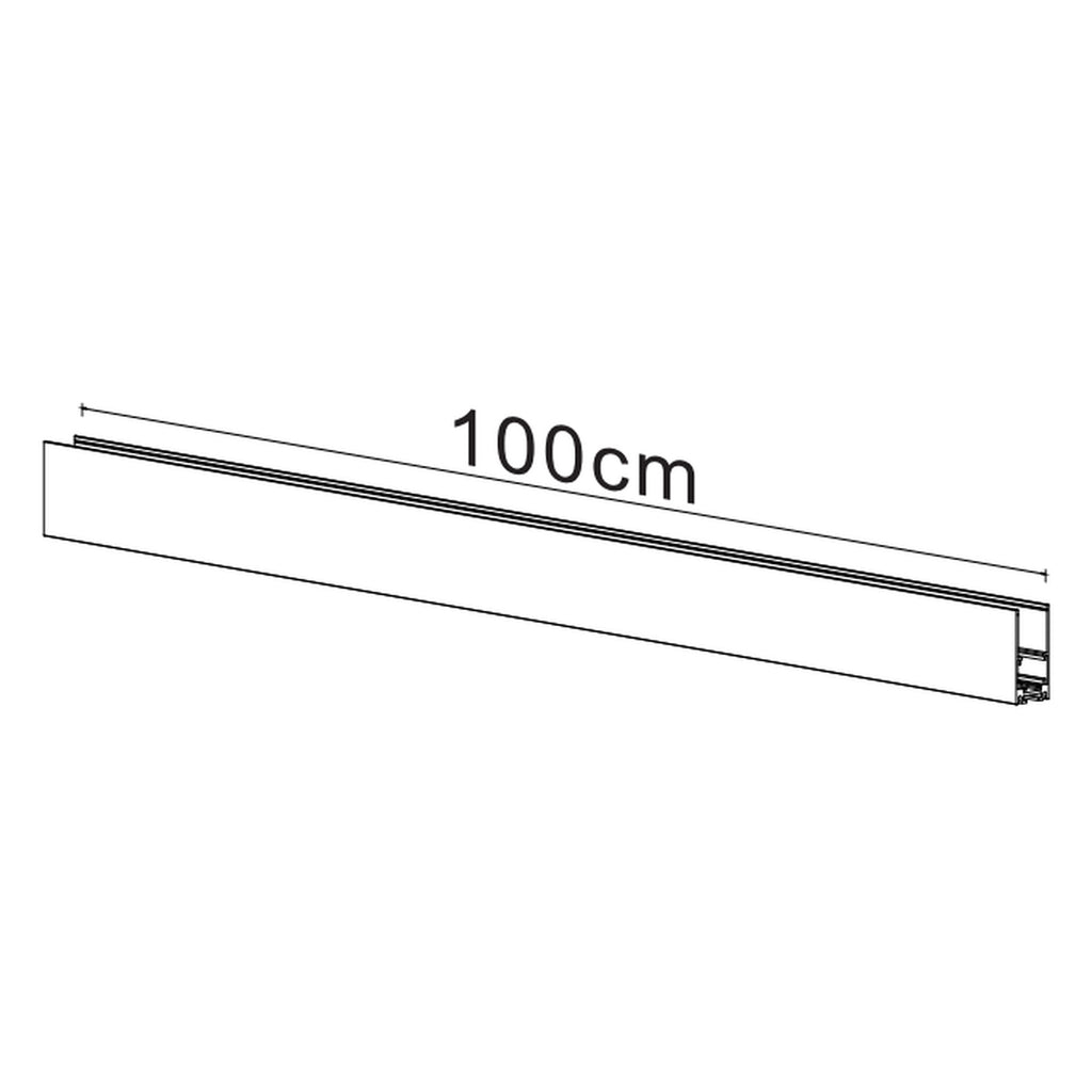 Magnetna tračnica 100CM za Magnetni sustav Mantra MAGNETO, CRNA