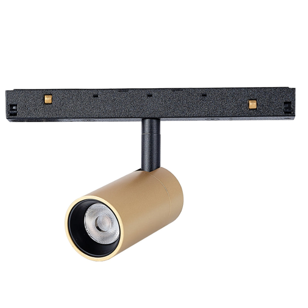 LED spot dimabilni reflektor 7W 3000K 48V 10CM za Magnetni sustav Mantra MAGNETO, CRNI/ZLATNI