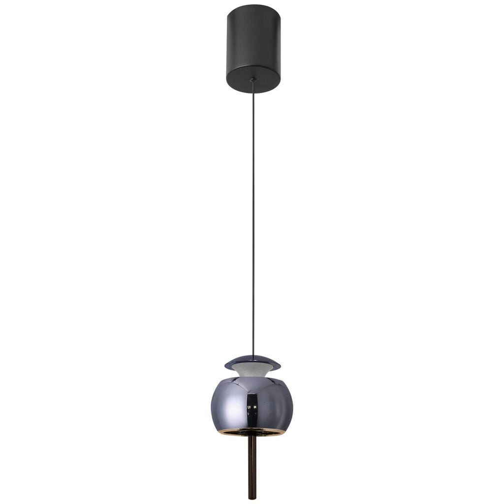 Mantra ROLLER UP viseća svjetiljka LED 12W 3000K 96MM CRNA/KROM