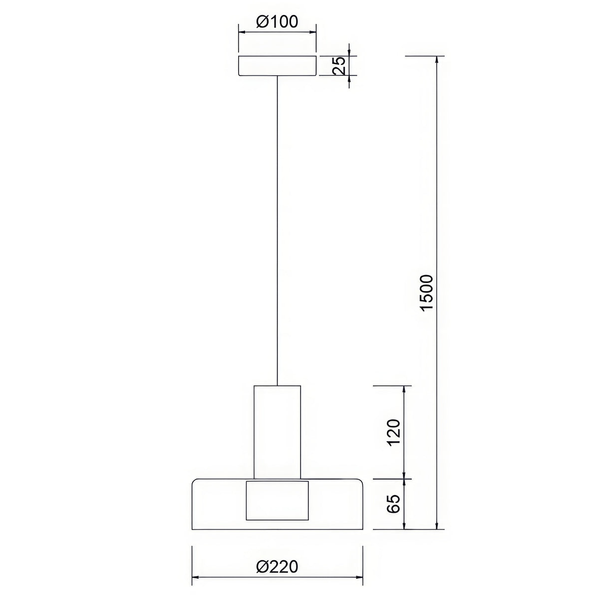 Mantra GIN viseća svjetiljka 1xGU10 Ø22CM CRNA/BAKAR