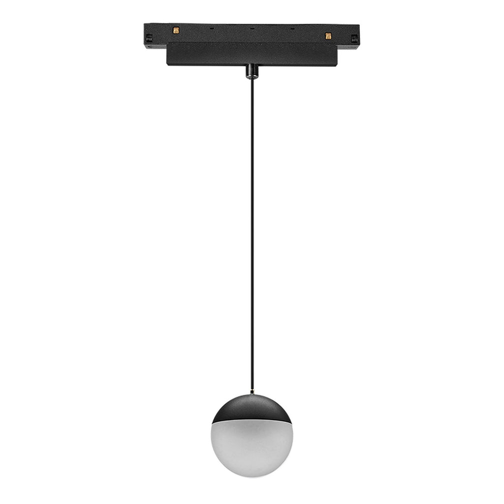 LED dimabilna viseća svjetiljka 10W 3000K 48V Ø9CM za Magnetni sustav Mantra MAGNETO, CRNA