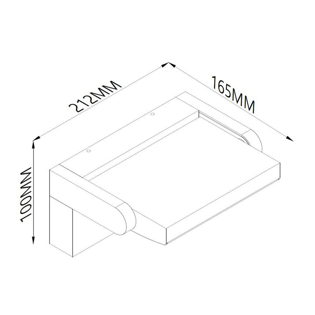 Mantra COOPER vanjska zidna LED svjetiljka 20W 3000K IP54 212MM CRNA