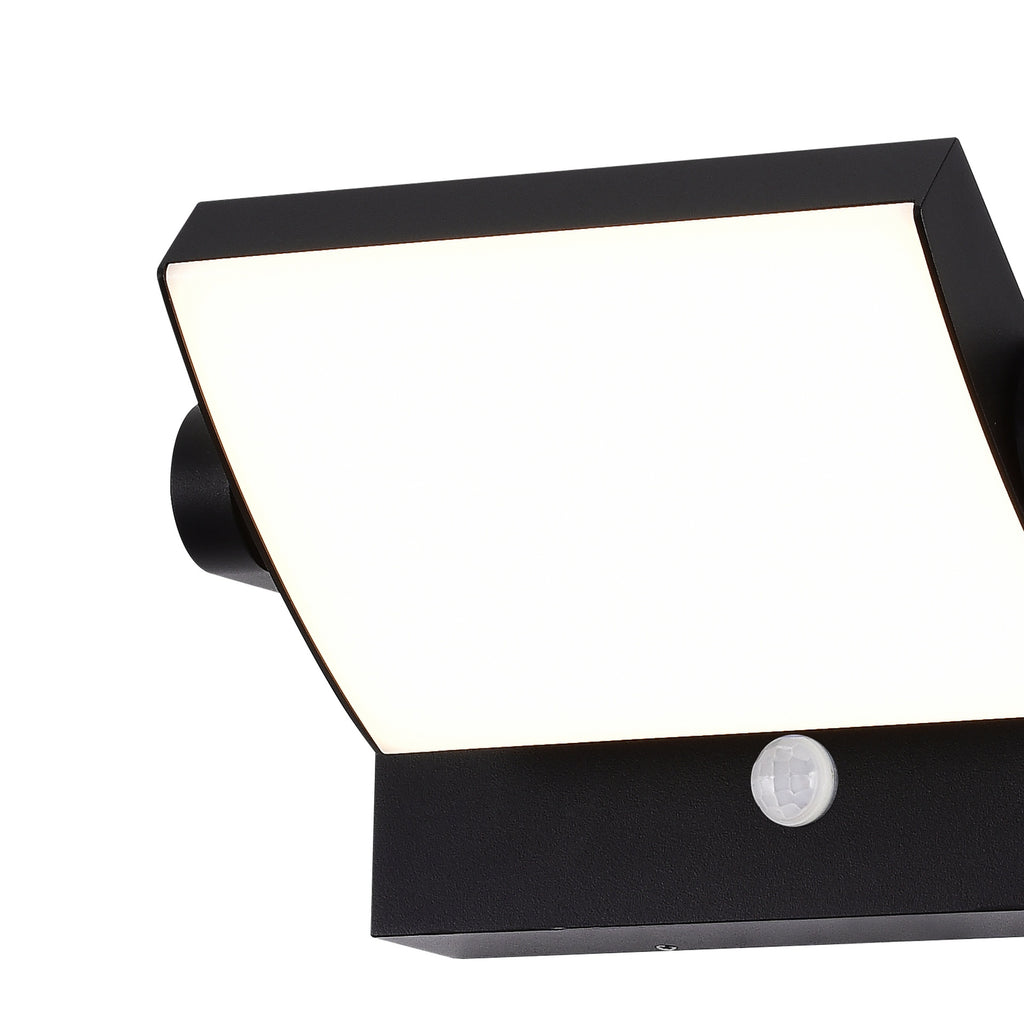 Mantra COOPER vanjska zidna LED svjetiljka sa senzorom 20W 3000K IP54 212MM CRNA
