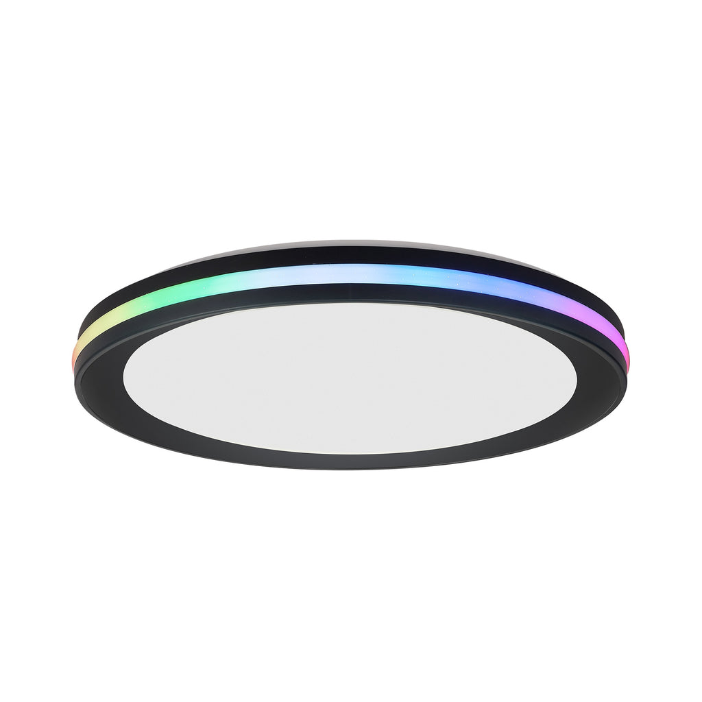 Mantra GAMER DIMABILNA stropna svjetiljka LED 30W 40CM CCT+RGB CRNA