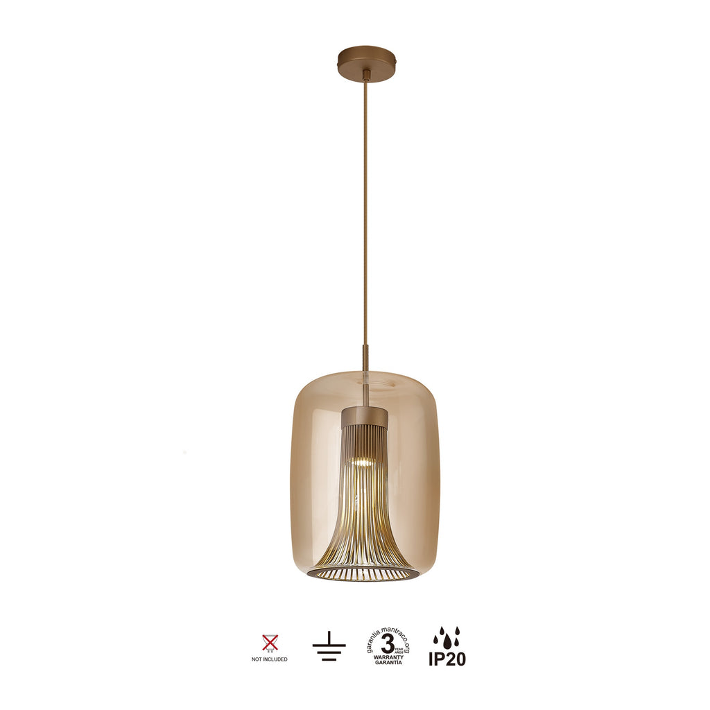Mantra KRISS viseća svjetiljka 1xGU10 Ø24CM BRONZA