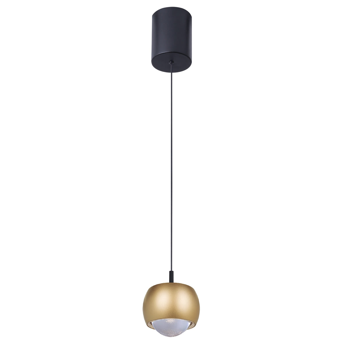 Mantra ROLLER viseća svjetiljka LED 12W 3000K 96MM CRNA/ZLATNA