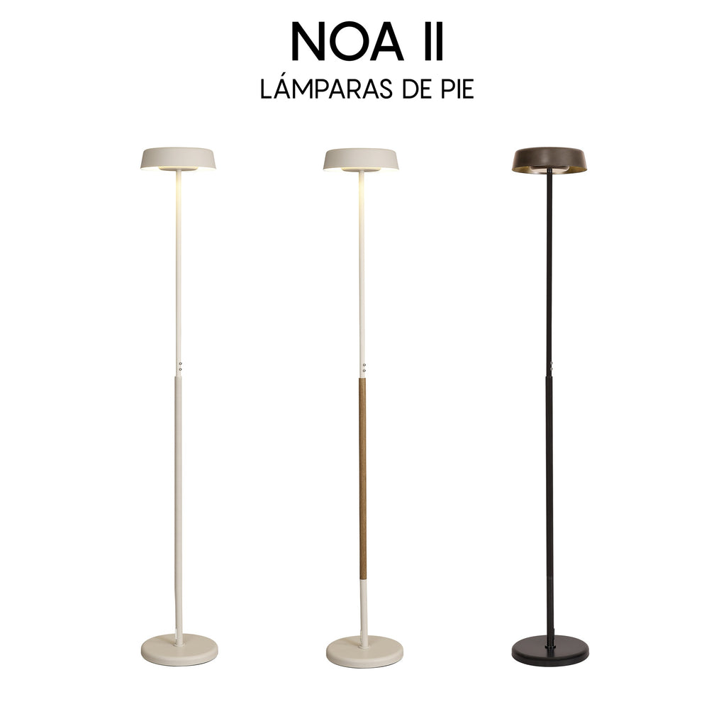Mantra NOA II DIMABILNA podna svjetiljka LED 30W 3000K 180CM DRVO/BIJELA