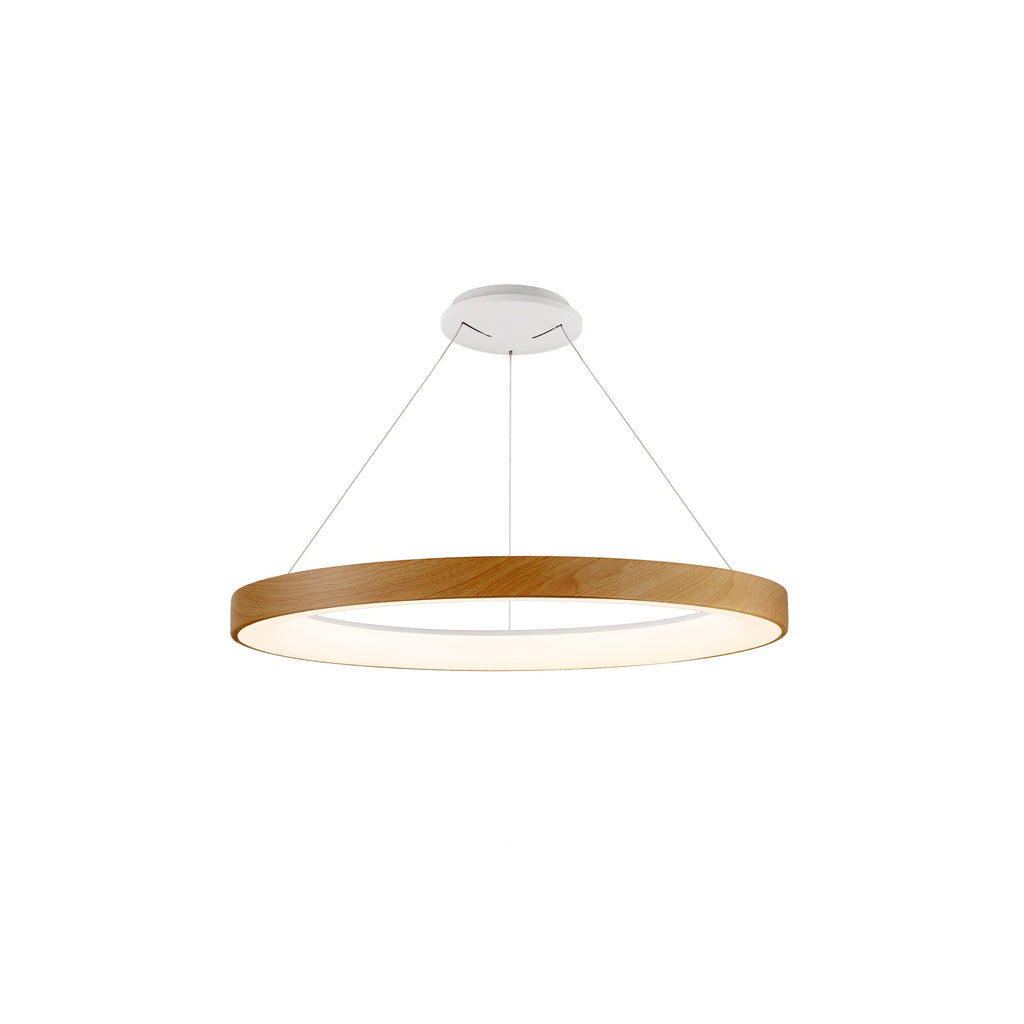 Mantra NISEKO II DIMABILNA viseća svjetiljka LED 60W CCT 65CM DRVO/BIJELA