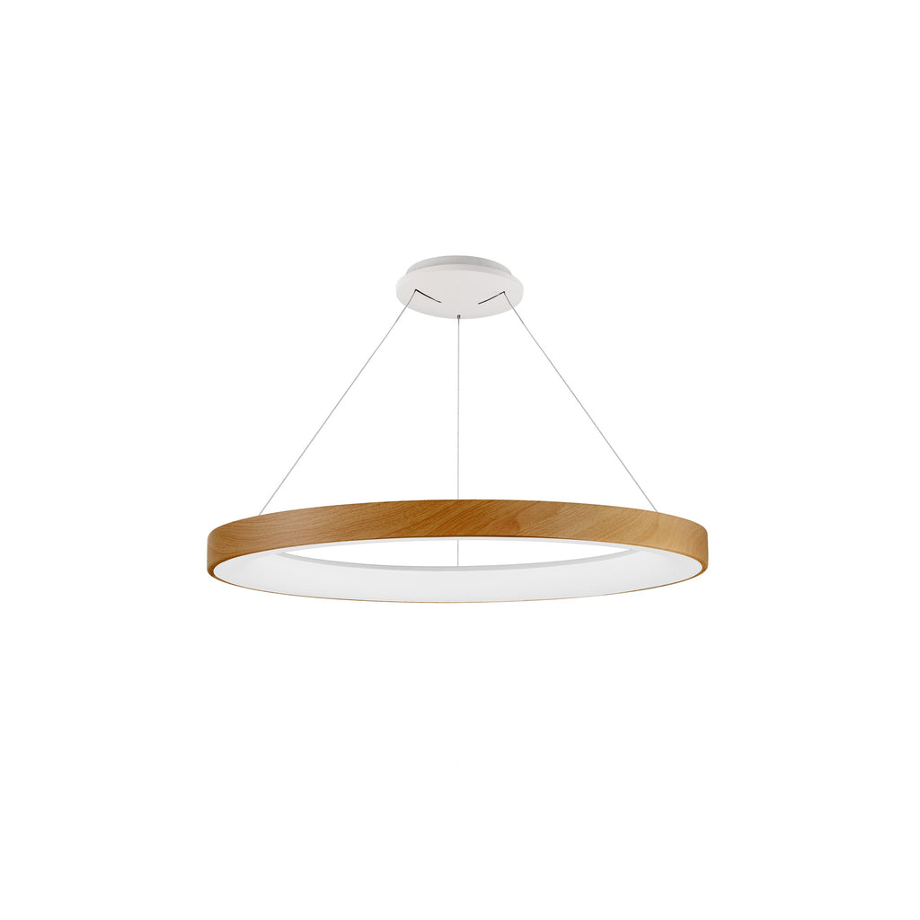 Mantra NISEKO II DIMABILNA viseća svjetiljka LED 60W CCT 65CM DRVO/BIJELA