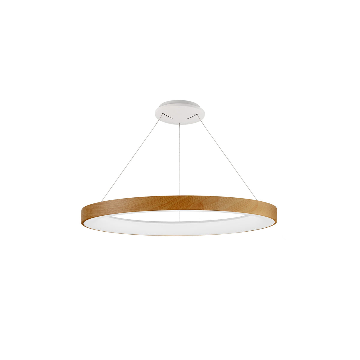 Mantra NISEKO II DIMABILNA viseća svjetiljka LED 60W CCT 65CM DRVO/BIJELA