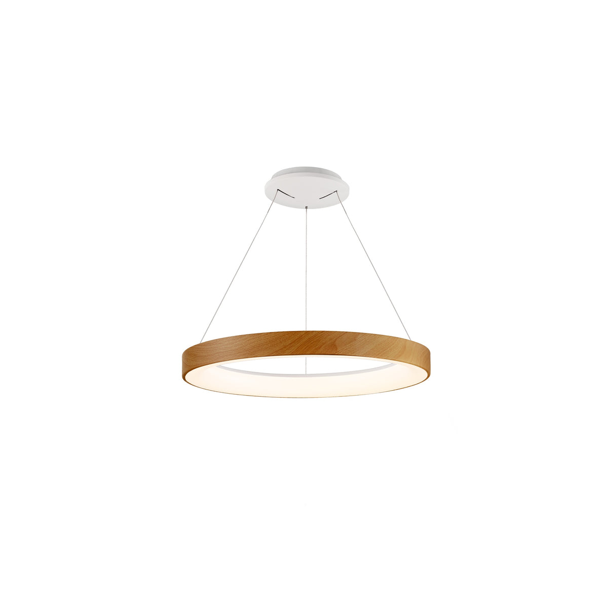 Mantra NISEKO II DIMABILNA viseća svjetiljka LED 45W CCT 50CM DRVO/BIJELA