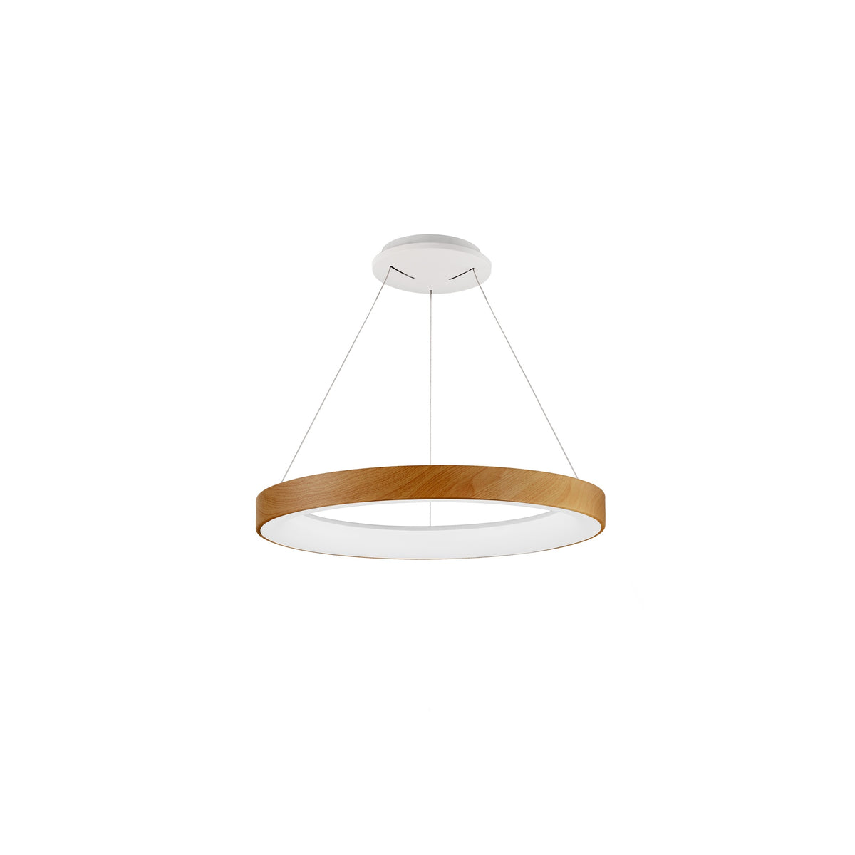 Mantra NISEKO II DIMABILNA viseća svjetiljka LED 45W CCT 50CM DRVO/BIJELA