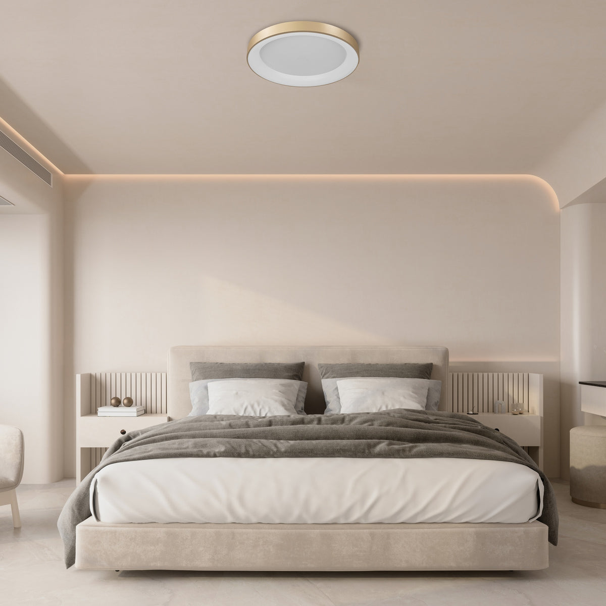 Mantra NISEKO II DIMABILNA stropna svjetiljka LED 60W CCT 65CM ZLATNA