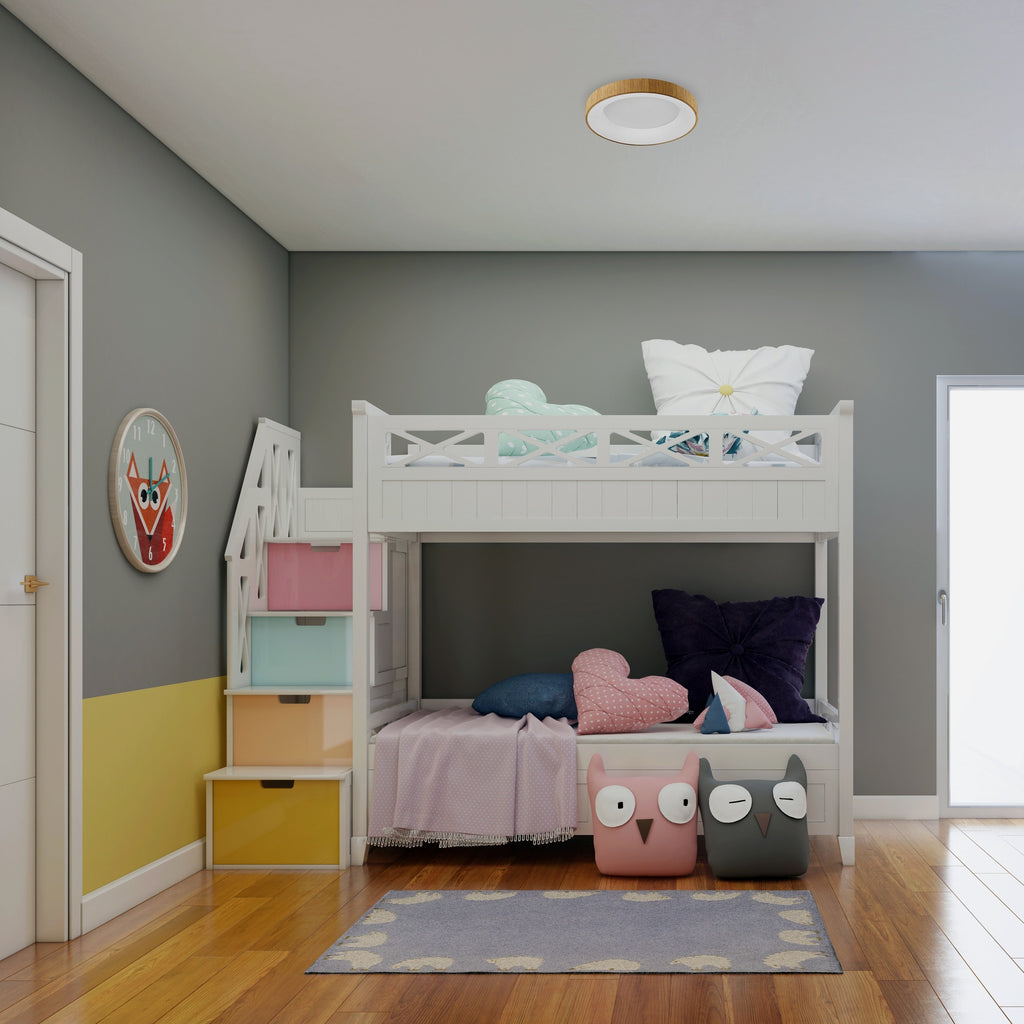 Mantra NISEKO II DIMABILNA stropna svjetiljka LED 30W CCT 38CM DRVO