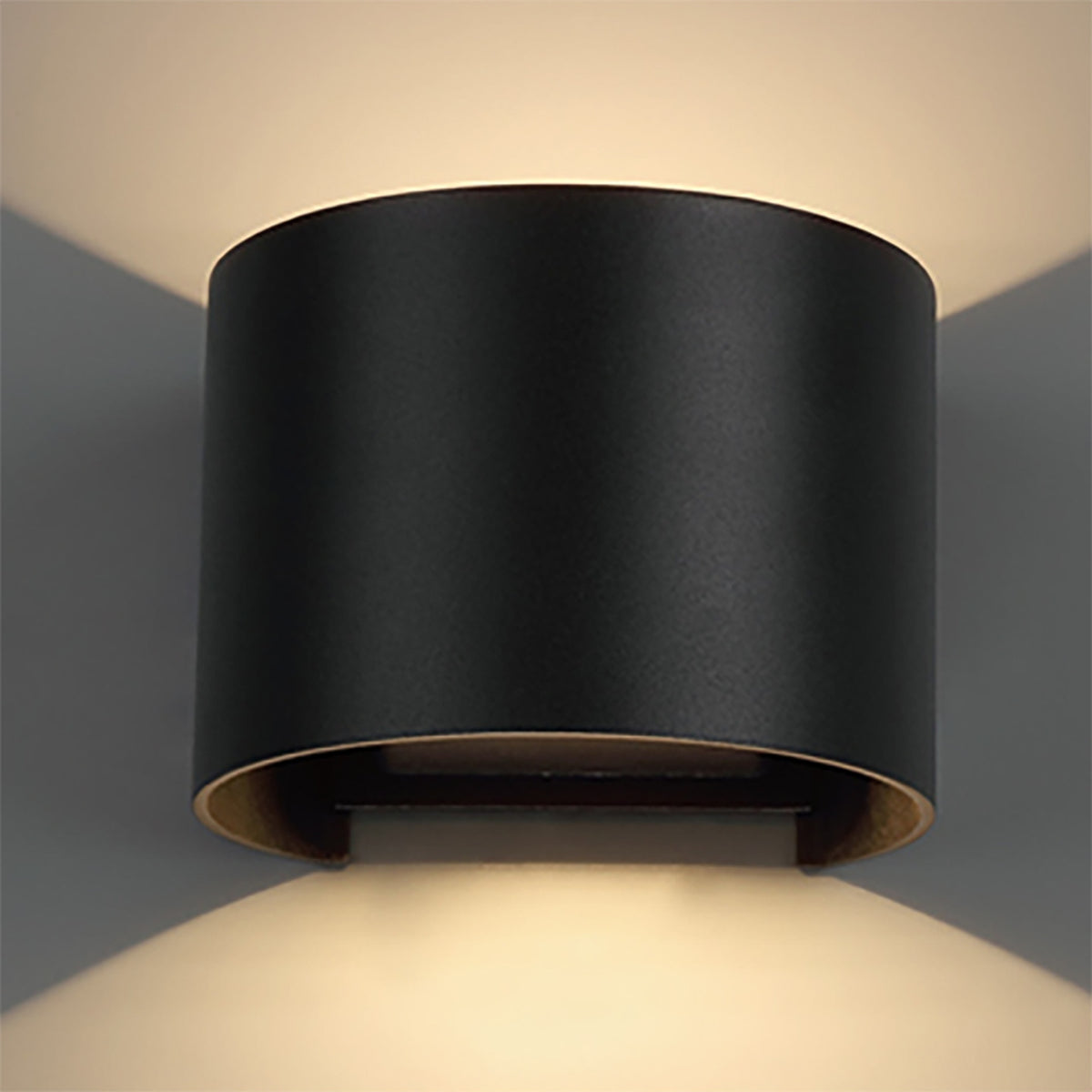 Mantra DAVOS vanjska zidna LED svjetiljka 12W 2700K IP54 136MM CRNA