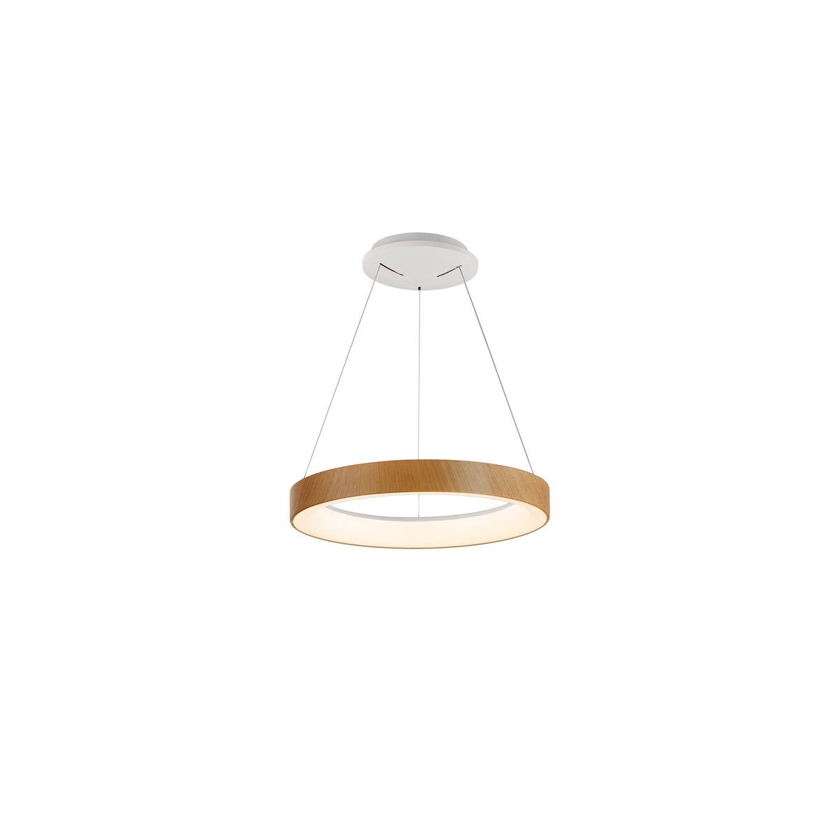 Mantra NISEKO II DIMABILNA viseća svjetiljka LED 30W CCT 38CM DRVO/BIJELA