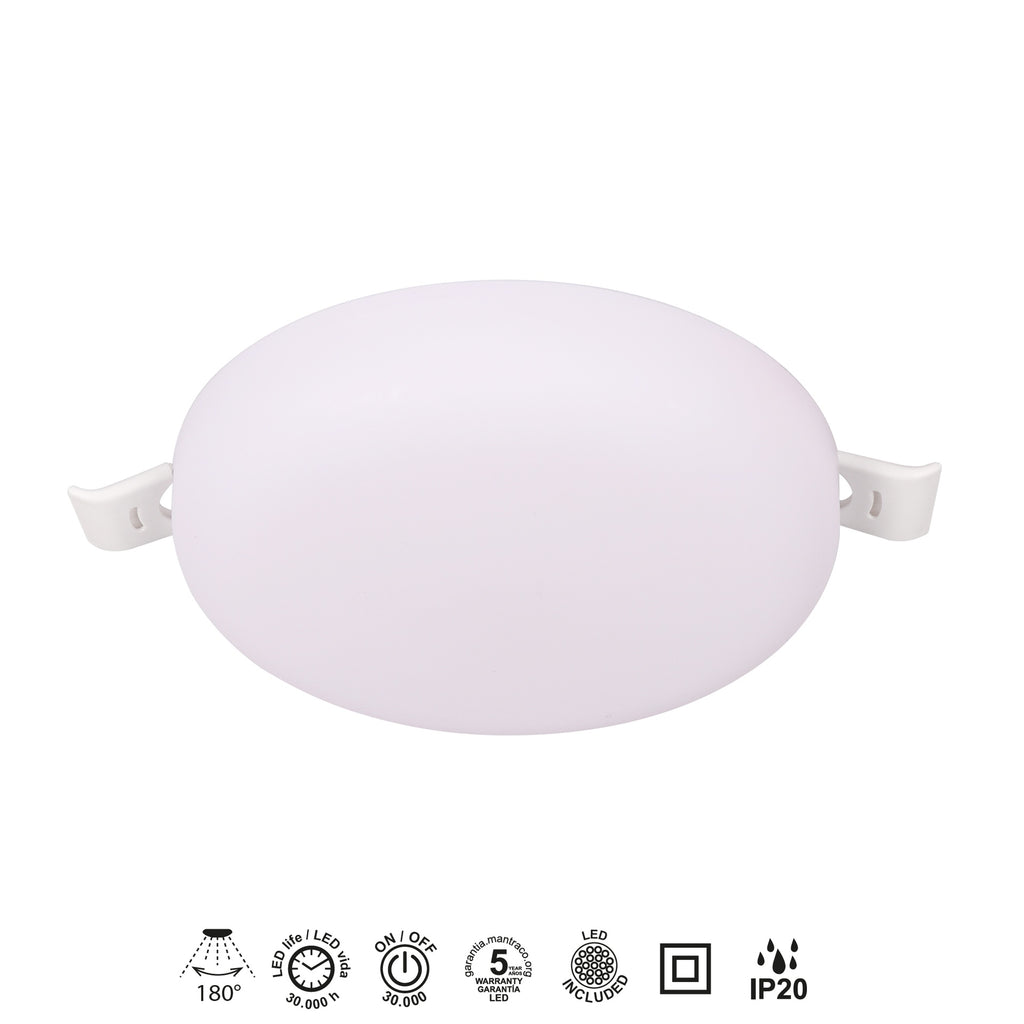 Mantra ALGARVE ugradna LED svjetiljka 10W 3000K 100mm