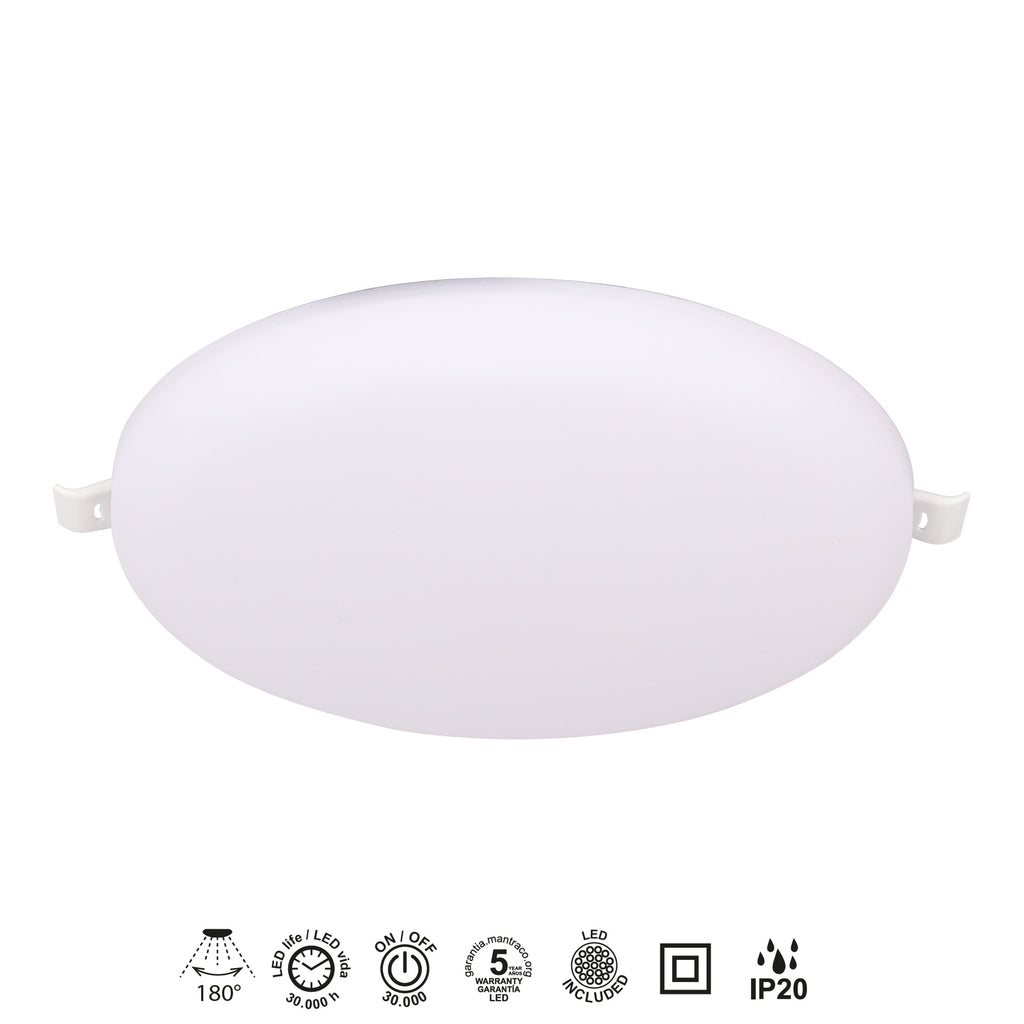 Mantra ALGARVE ugradna LED svjetiljka 22W 3000K 170mm