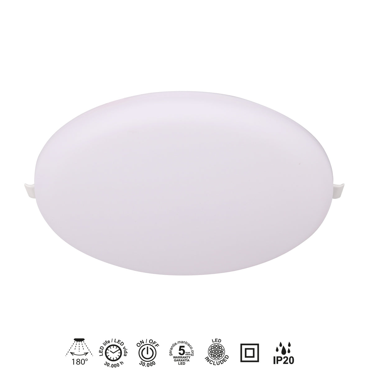 Mantra ALGARVE ugradna LED svjetiljka 32W 4000K 220mm