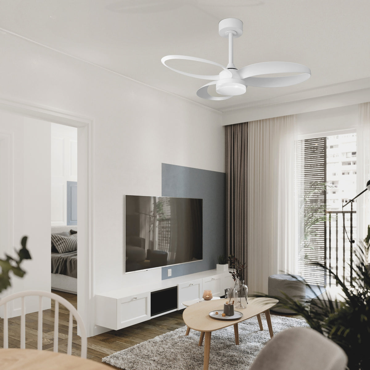 Mantra INFINITY FAN LED stropni ventilator 92cm BIJELI