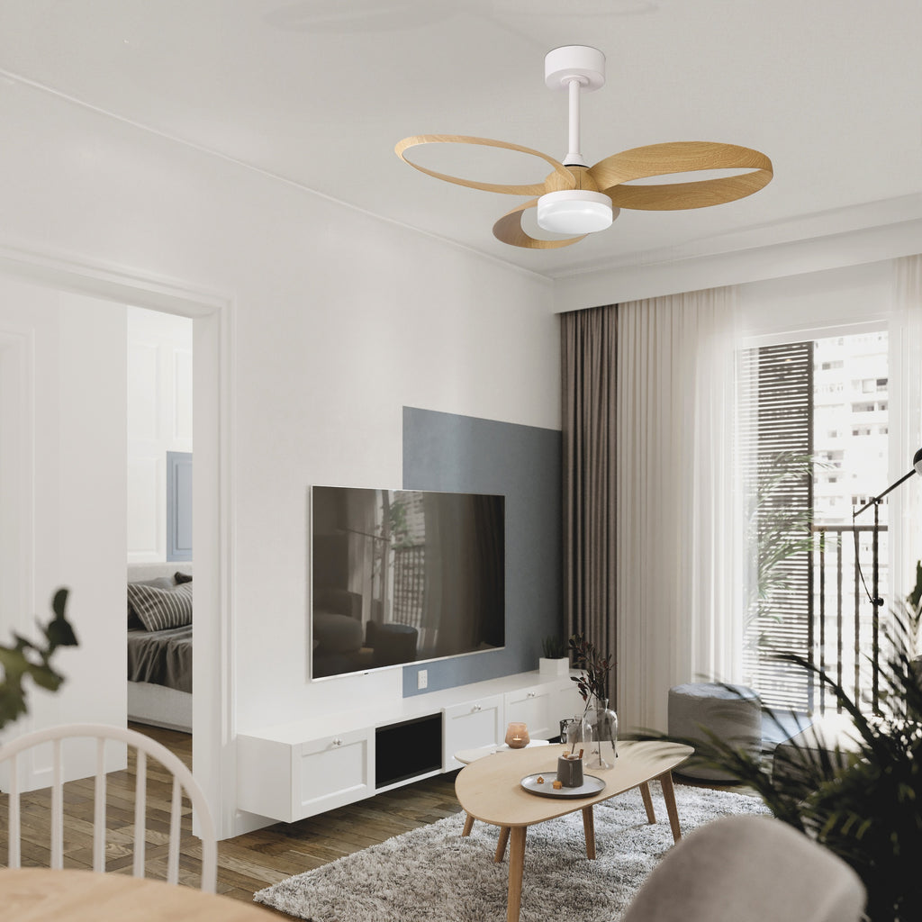 Mantra INFINITY FAN LED stropni ventilator 92cm DRVO/BIJELA