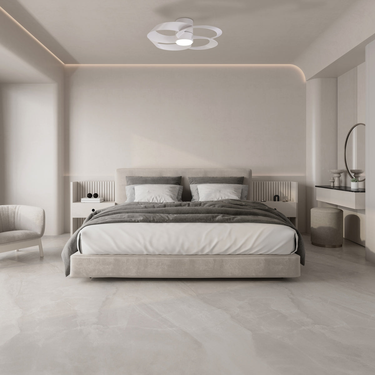 Mantra ROSE LED stropni ventilator 122cm BIJELI