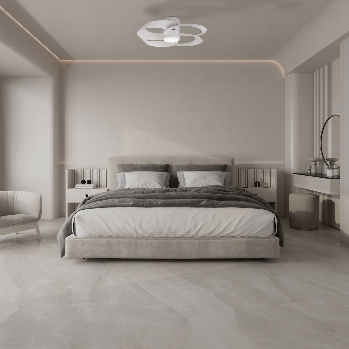 Mantra ROSE LED stropni ventilator 122cm BIJELI
