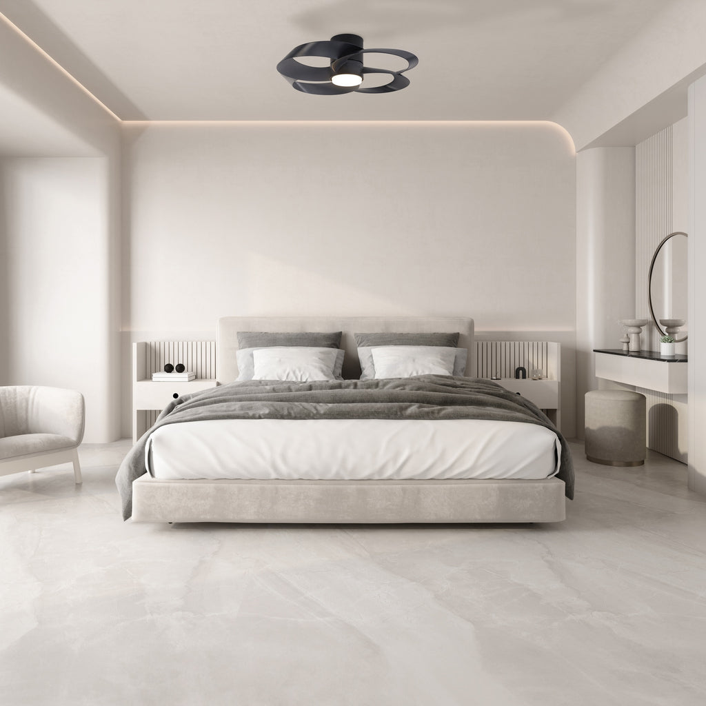 Mantra ROSE LED stropni ventilator 122cm CRNI