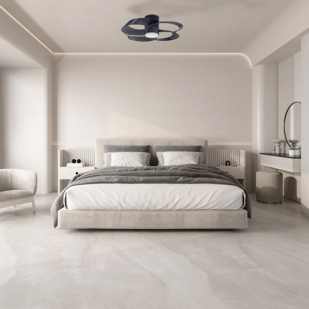 Mantra ROSE LED stropni ventilator 122cm CRNI