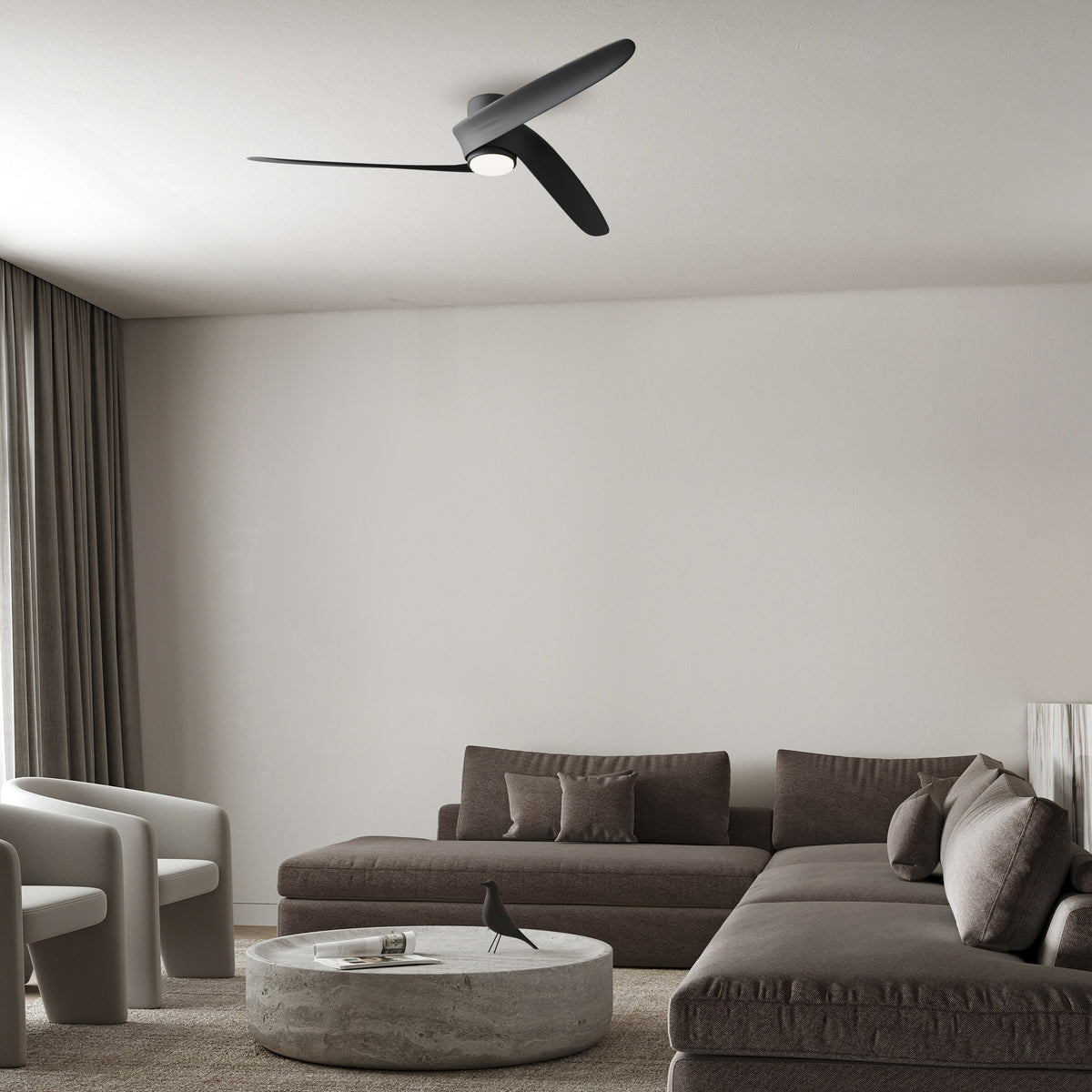 Mantra GROENLAND M PAMETNI LED stropni ventilator 122cm CRNI