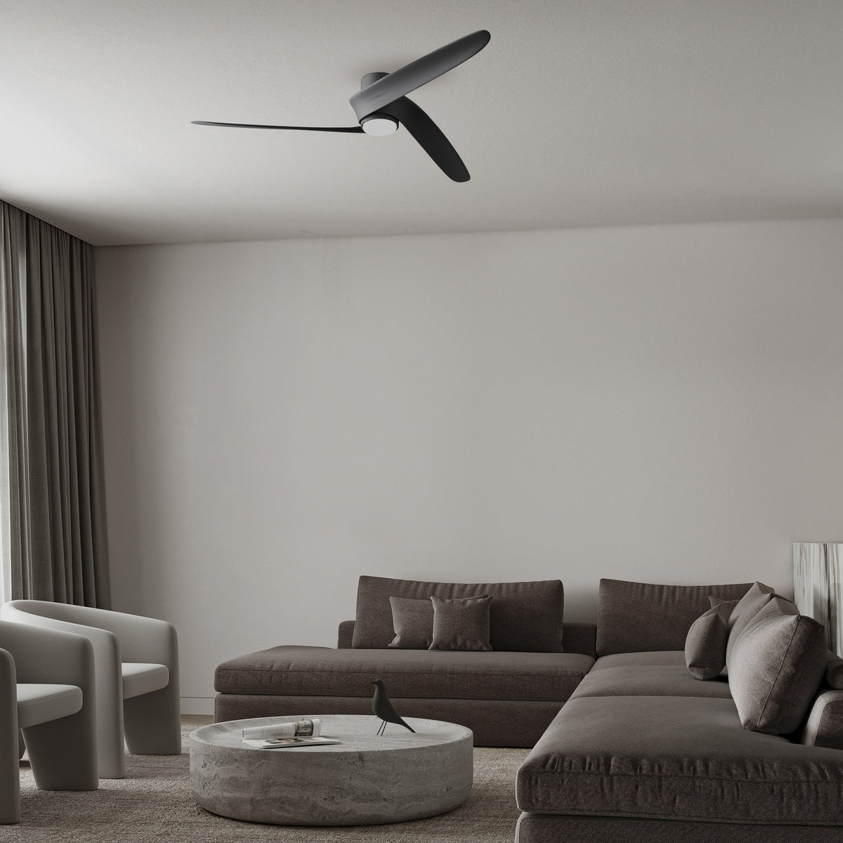 Mantra GROENLAND M PAMETNI LED stropni ventilator 122cm CRNI