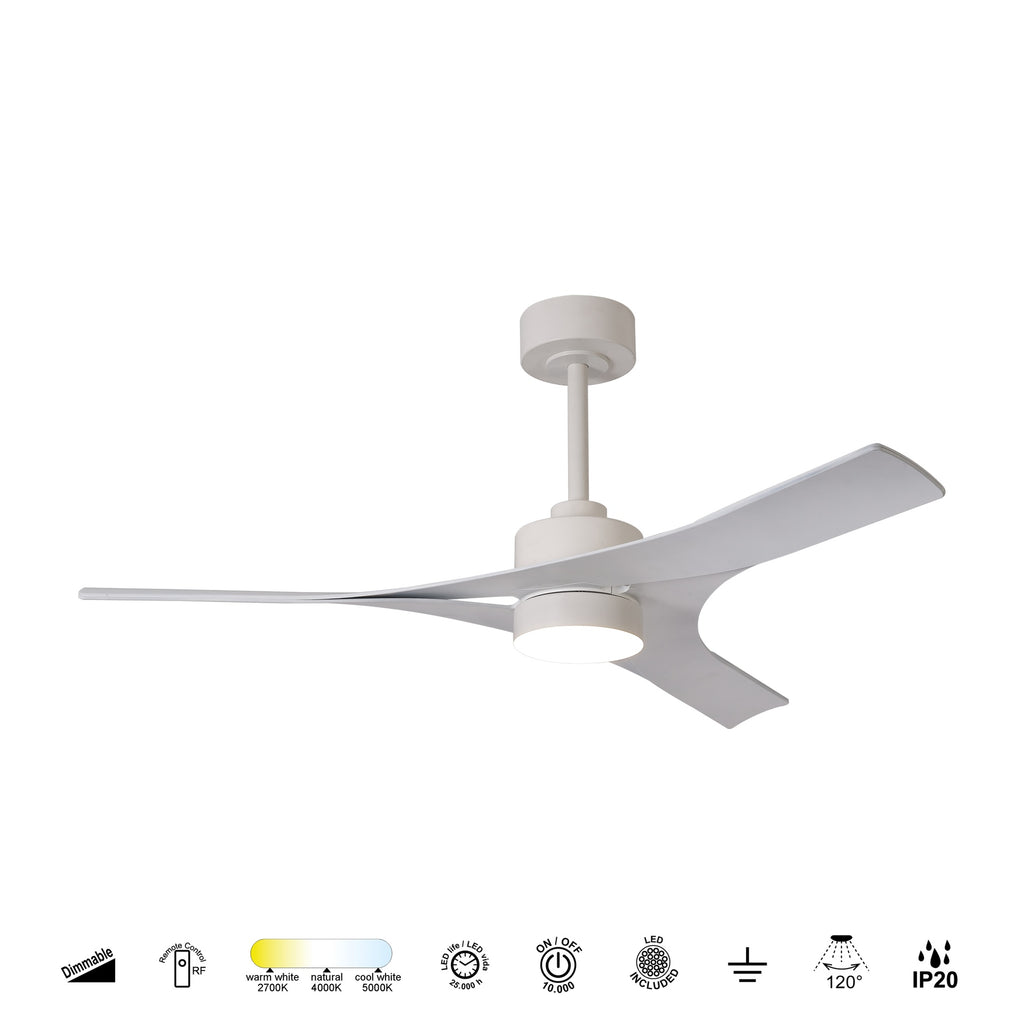 Mantra THAI PAMETNI LED stropni ventilator 122cm BIJELI