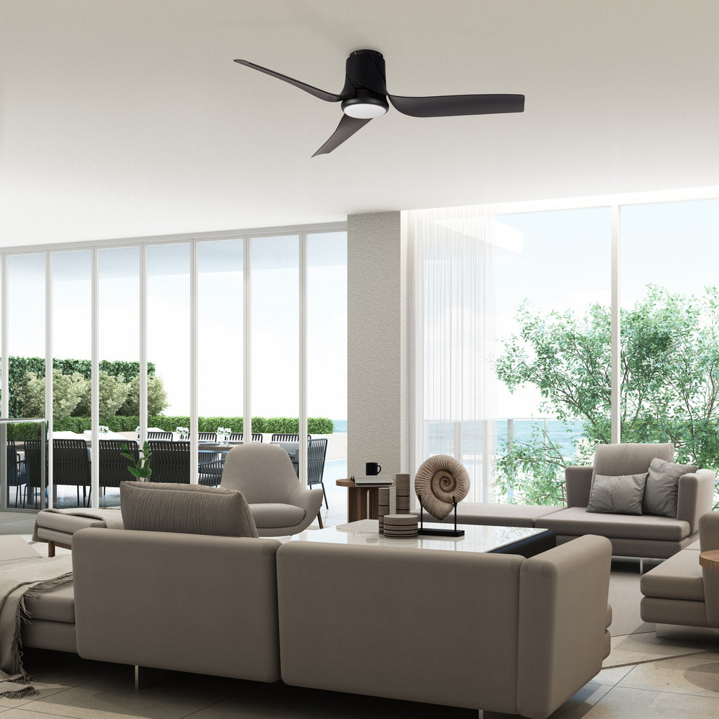 Mantra USHUAIA PAMETNI LED stropni ventilator 133cm CRNI