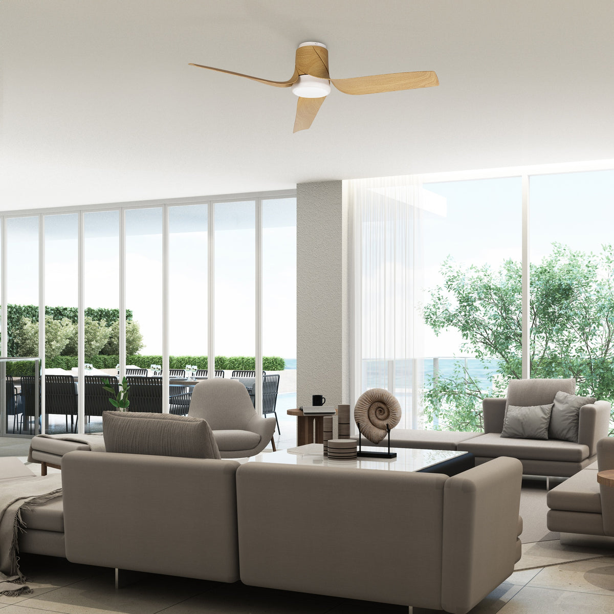 Mantra USHUAIA PAMETNI LED stropni ventilator 133cm DRVO