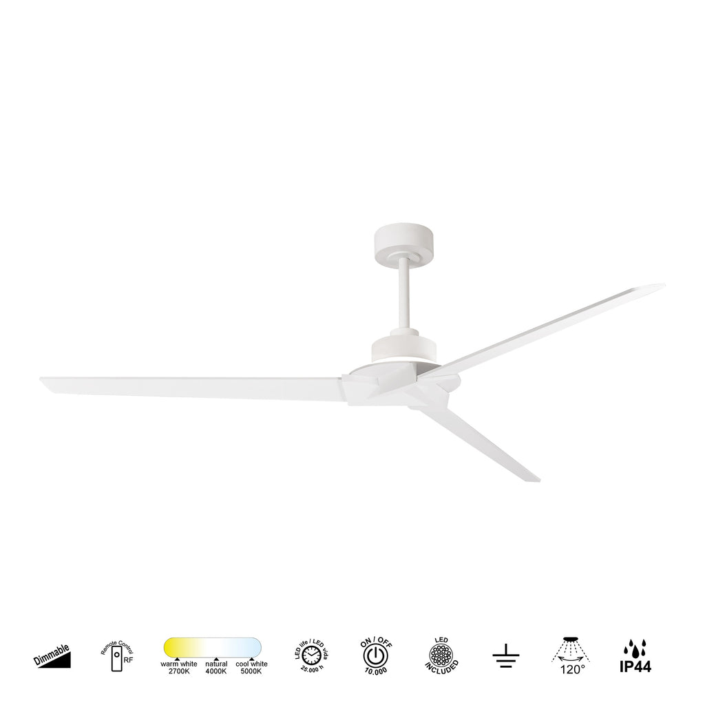 Mantra BRISA PAMETNI LED stropni ventilator 177cm IP44 BIJELI
