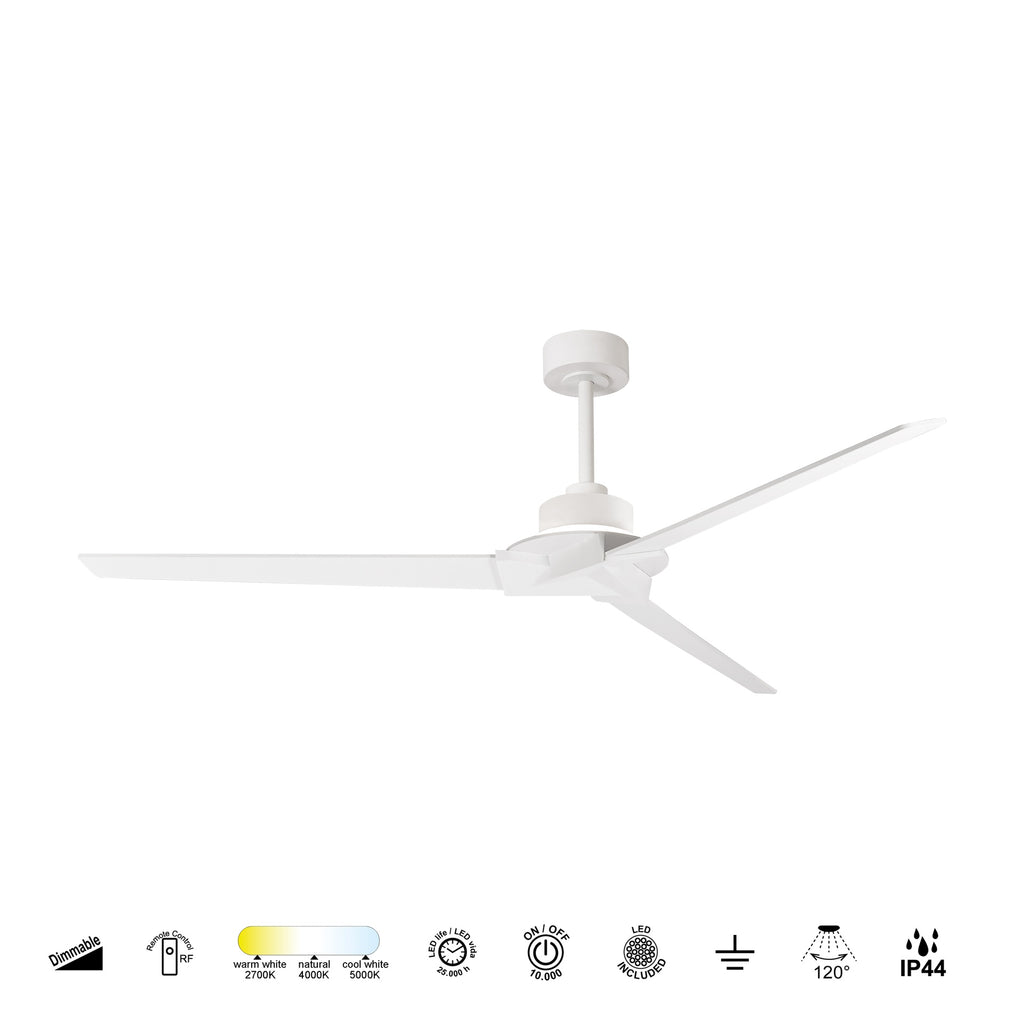 Mantra BRISA MINI PAMETNI LED stropni ventilator 151cm IP44 BIJELI
