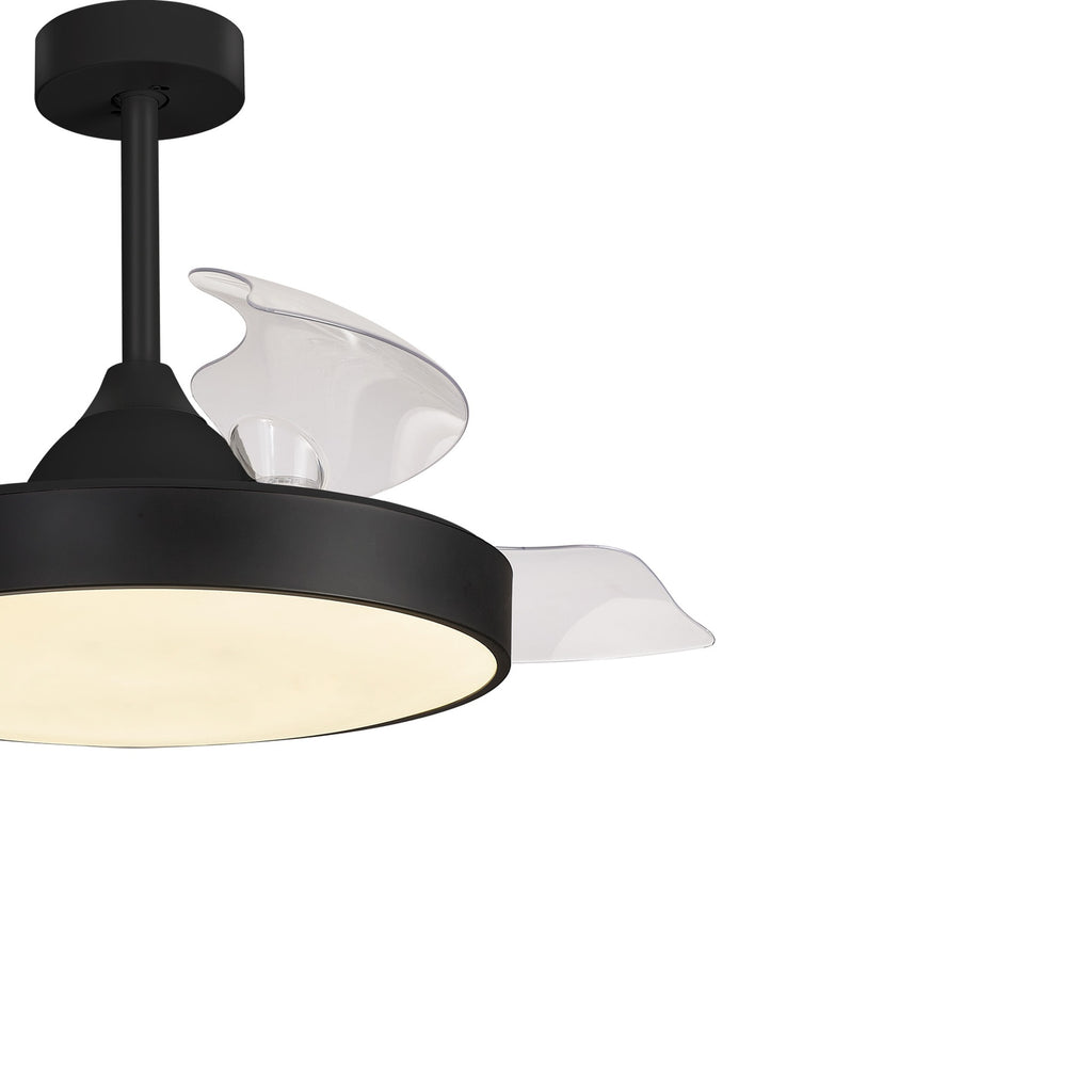 Mantra ALASKA PAMETNI LED stropni ventilator 106cm CRNI