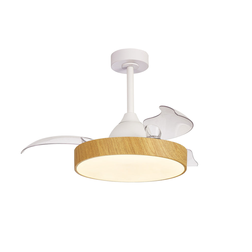 Mantra ALASKA MINI PAMETNI LED stropni ventilator 91cm DRVO/BIJELA
