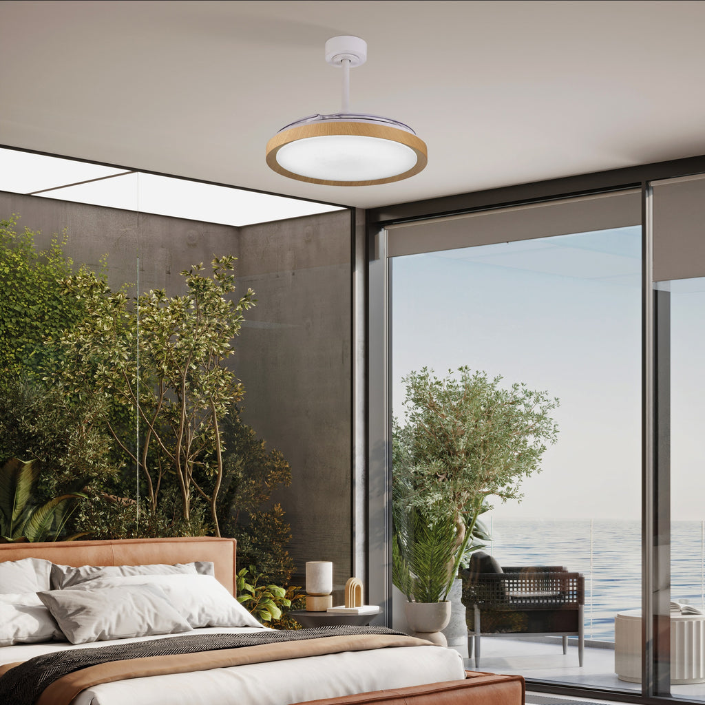 Mantra MISTRAL FAN stropni LED ventilator 106cm DRVO/BIJELA