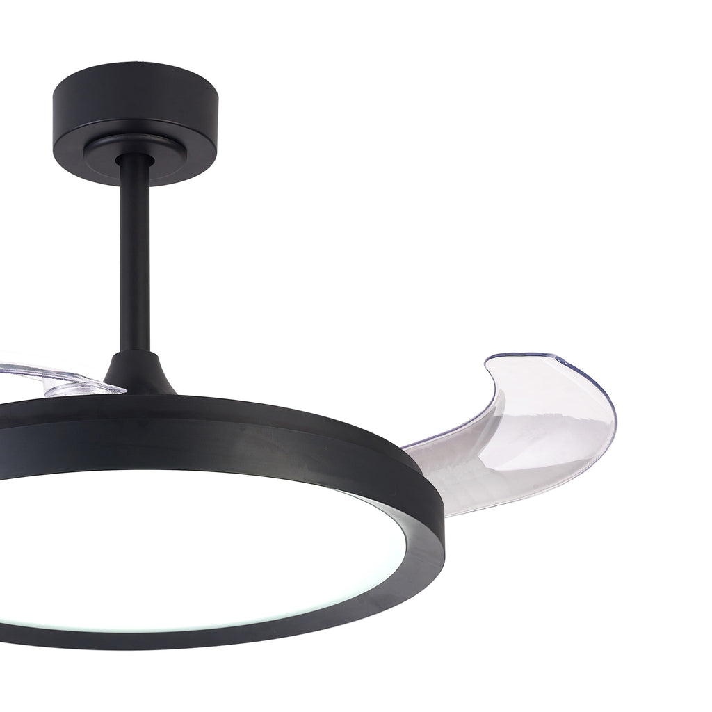Mantra MISTRAL FAN stropni LED ventilator 106cm CRNI