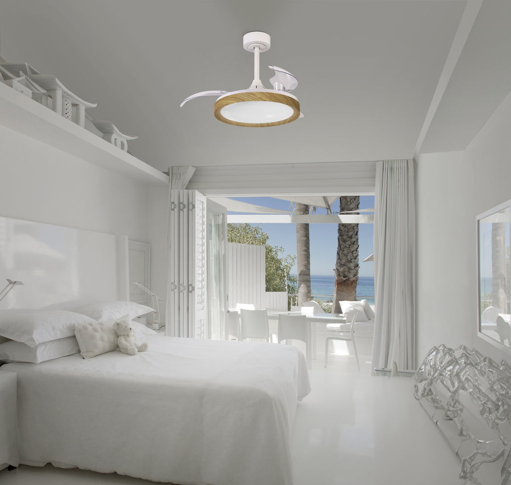 Mantra MISTRAL FAN stropni LED ventilator 91cm DRVO/BIJELA