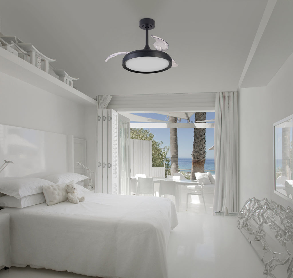 Mantra MISTRAL FAN stropni LED ventilator 91cm CRNI
