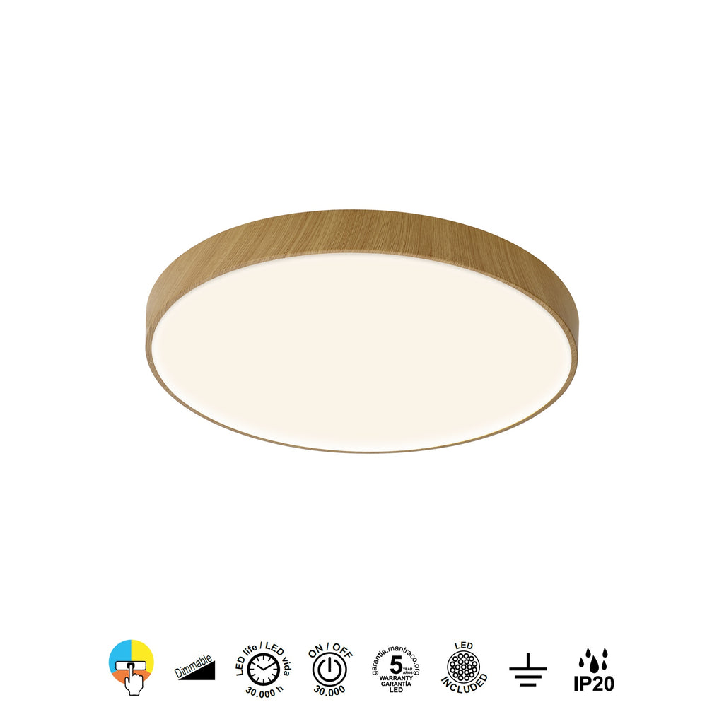 Mantra CUMBUCO II stropna svjetiljka LED 40W 50CM CCT DRVO