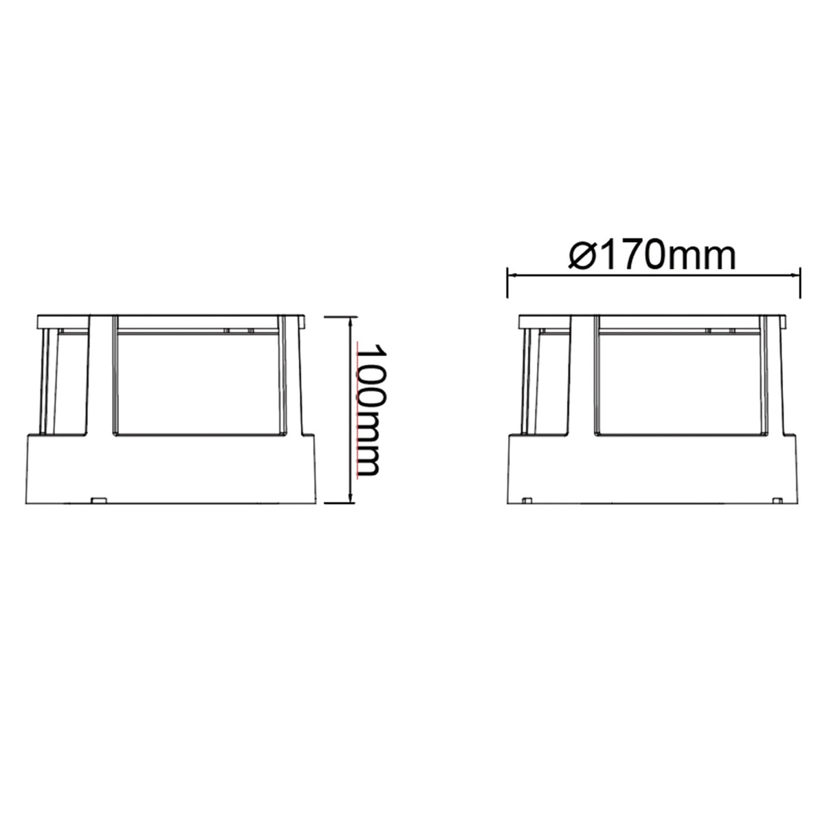 Mantra CREEK vanjska zidna/stropna LED svjetiljka  15W CCT IP65 OKRUGLA SMEĐA