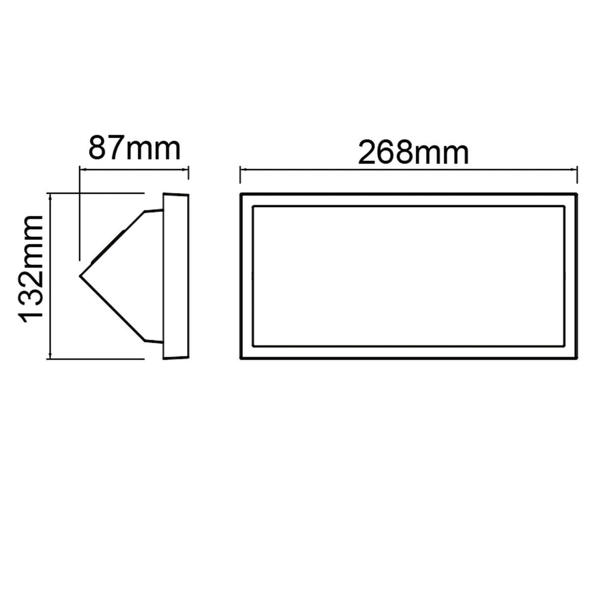 Mantra CREEK vanjska zidna LED svjetiljka  20W CCT IP65 BIJELA