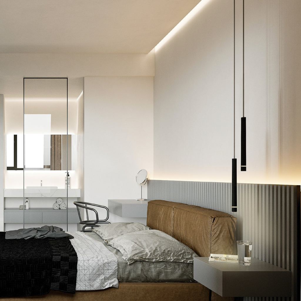Mantra SPLIT VISEĆA SVJETILKA 1xminiGU10 300mm CRNA