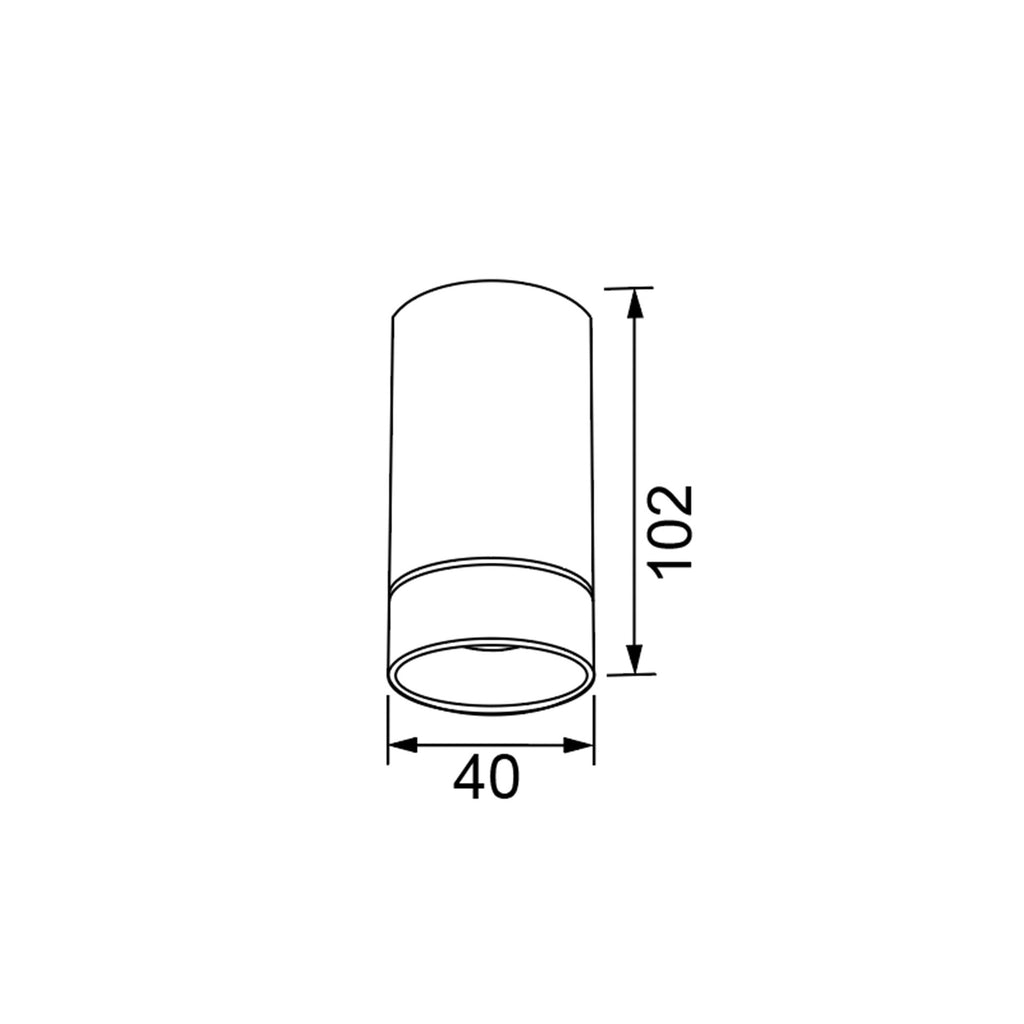 Mantra SPLIT S STROPNA SVJETILKA 1xminiGU10 102mm BIJELA