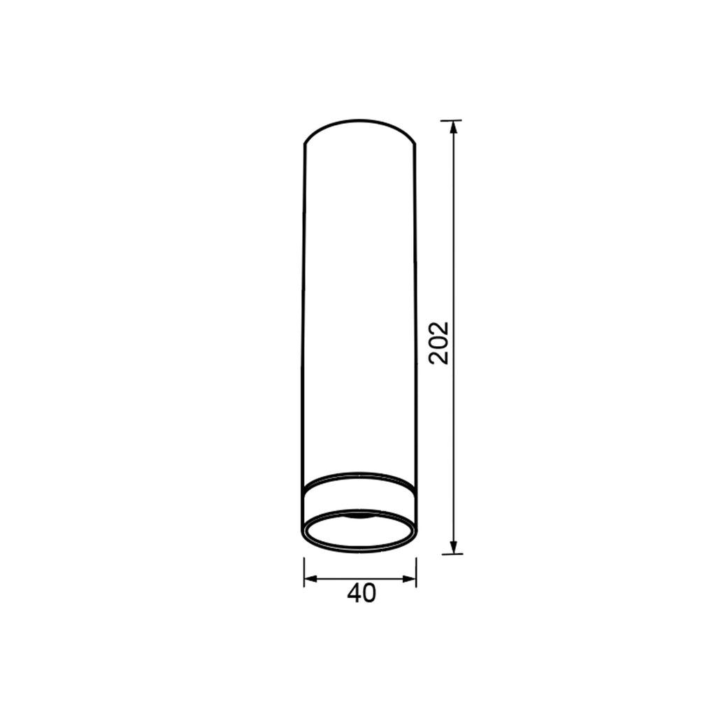 Mantra SPLIT M STROPNA SVJETILKA 1xminiGU10 202mm CRNA