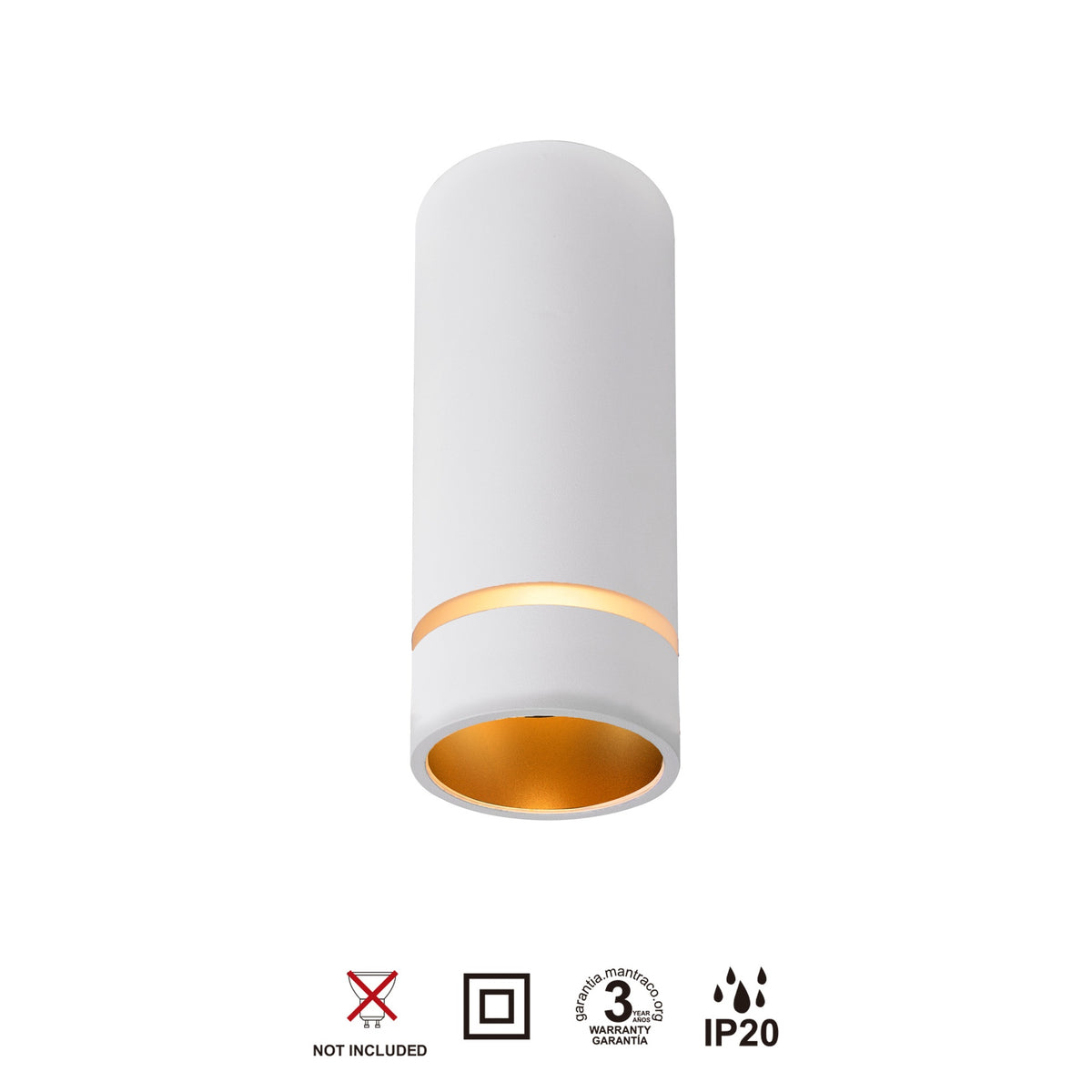 Mantra SPLIT STROPNA SVJETILKA 1xGU10 136mm BIJELA