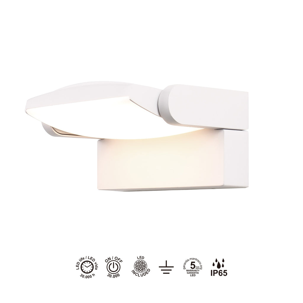 Mantra HOOD zidna svjetiljka LED 12W 3000K BIJELA